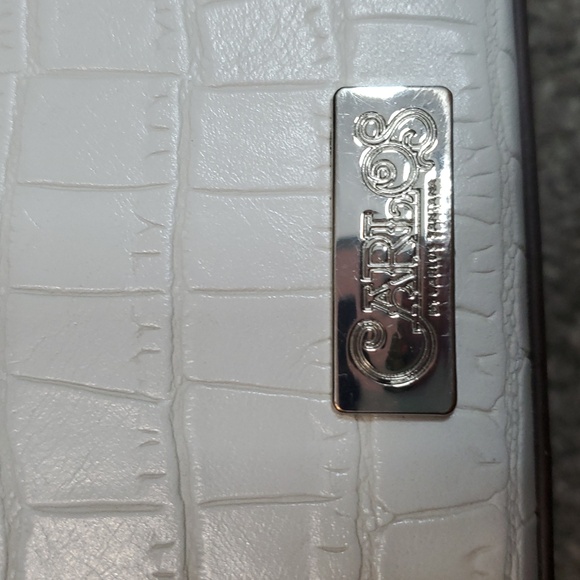 Carlos Santana White Croc-Embossed Mini Bag - Picture 3 of 3